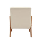 Fauteuil d'appoint moderne, fauteuils de salon rembourrés en bois massif avec un oreiller pour le salon, la chambre à coucher, la chambre d'amis