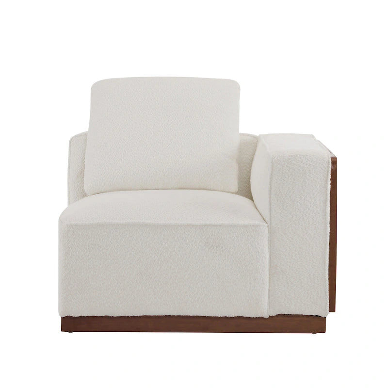Canapé modulable 2 places beige de 188 cm de large