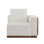 Canapé modulable 2 places beige de 188 cm de large