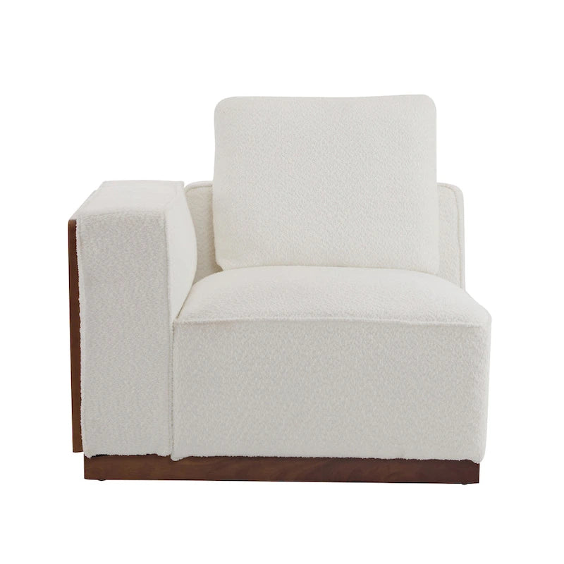 Canapé modulable 2 places beige de 188 cm de large