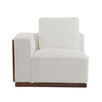 Canapé modulable 2 places beige de 188 cm de large