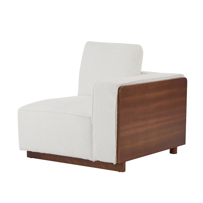Canapé modulable 2 places beige de 188 cm de large