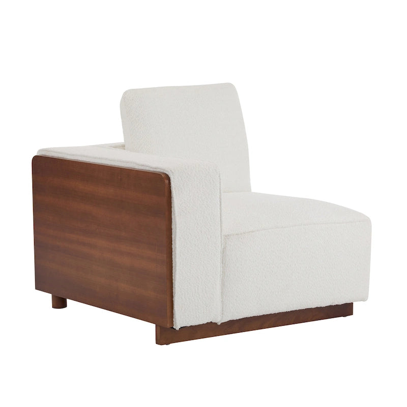 Canapé modulable 2 places beige de 188 cm de large