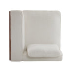 Canapé modulable 2 places beige de 188 cm de large