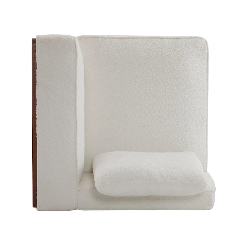 Canapé modulable 2 places beige de 188 cm de large