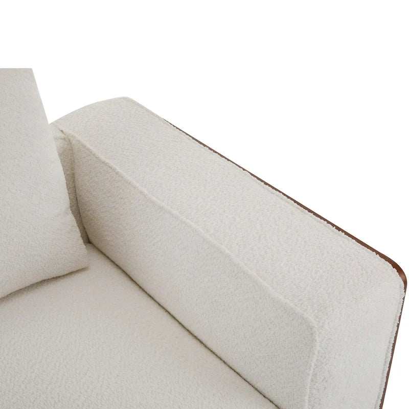 Canapé modulable 2 places beige de 188 cm de large