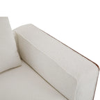 Canapé modulable 2 places beige de 188 cm de large