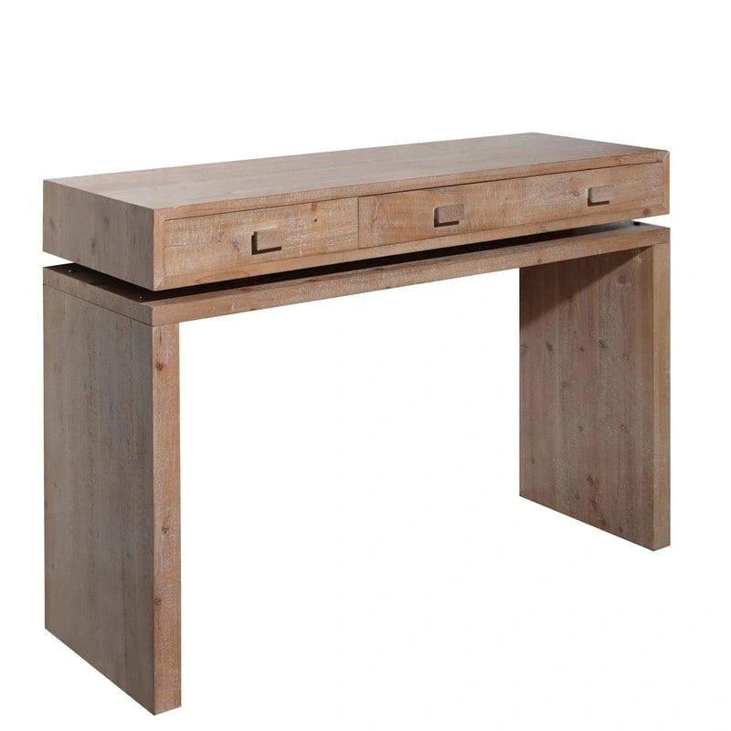 47 Table d'entrée avec tiroirs, Table console en bois pour entrée, couloir, hall, bureau