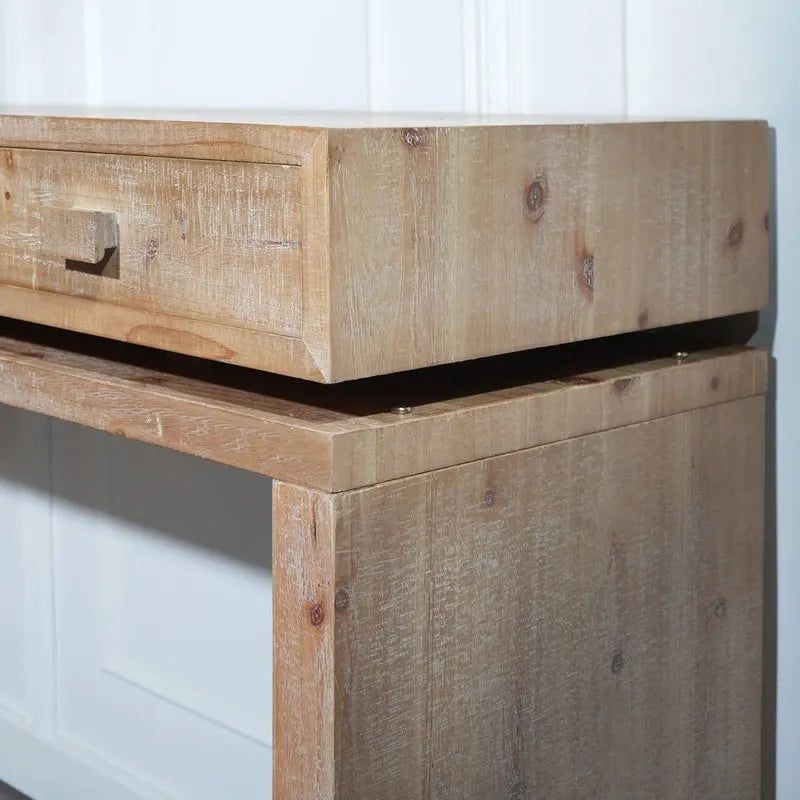 47 Table d'entrée avec tiroirs, Table console en bois pour entrée, couloir, hall, bureau
