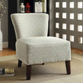 Fauteuil d'appoint Lele contemporain en tissu rembourré à motif Ikat par Furniture of America