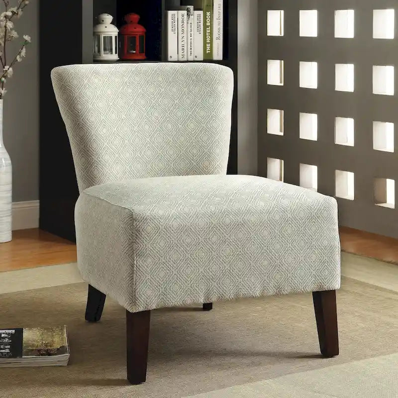 Fauteuil d'appoint Lele contemporain en tissu rembourré à motif Ikat par Furniture of America