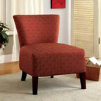 Fauteuil d'appoint Lele contemporain en tissu rembourré à motif Ikat par Furniture of America
