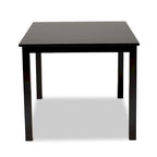 Table à manger en bois finition expresso Eveline, style moderne et contemporain