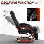 Fauteuil inclinable manuel pour adultes, fauteuil inclinable pivotant réglable avec repose-pieds