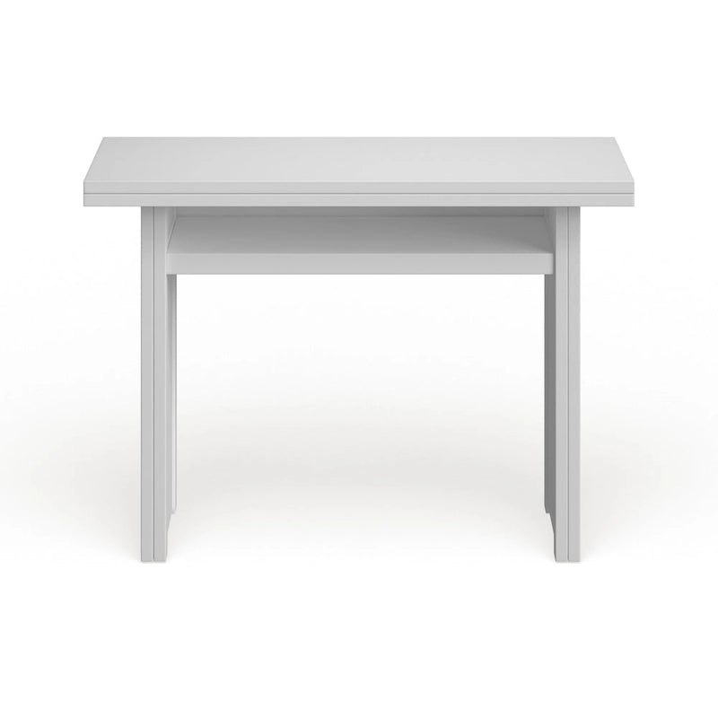 Table console convertible Kleberg White en table de salle à manger
