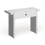 Table console convertible Kleberg White en table de salle à manger