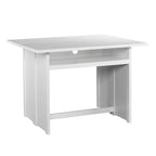 Table console convertible Kleberg White en table de salle à manger