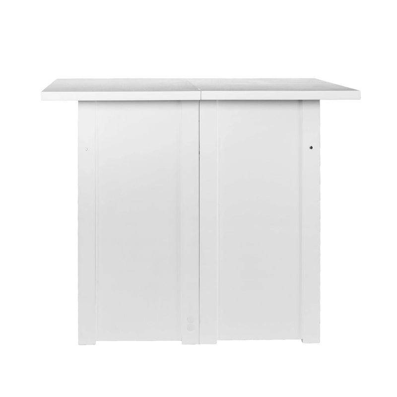 Table console convertible Kleberg White en table de salle à manger