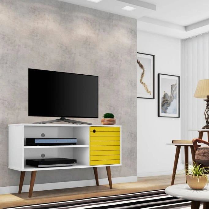 Console meuble TV de rangement Mid-century Modern Liberty