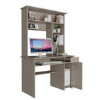Bureau d'ordinateur Compu 180 avec 5 étagères, tablette coulissante pour clavier, panneau pour unité centrale et tiroir