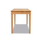 Bureau de télétravail en bois d'hévéa cannelé Dumont 63