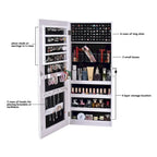 L'ensemble de la surface en PVC Film Mural Suspendu Porte Avec Serrure Bijoux Armoire Miroir Armoire Blanche