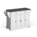 Îlot de cuisine/Chariot de cuisine pleine grandeur Alexandria avec dessus en acier inoxydable - 18p x 51,5L x 34H