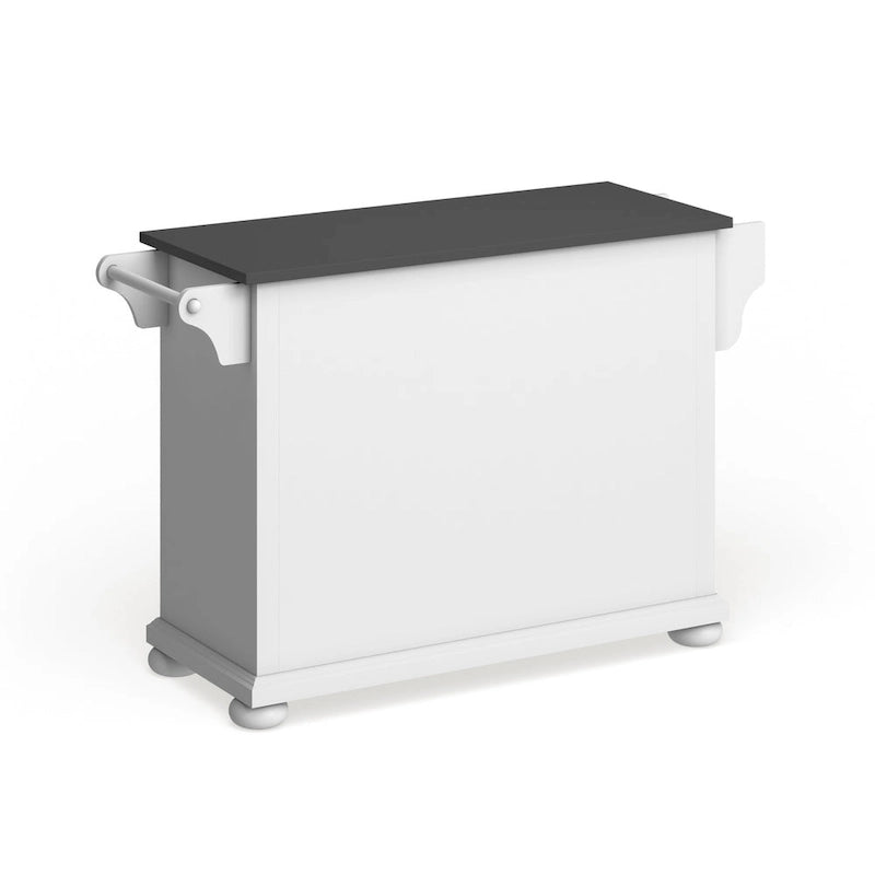 Îlot de cuisine/Chariot de cuisine pleine grandeur Alexandria avec dessus en acier inoxydable - 18p x 51,5L x 34H
