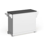 Îlot de cuisine/Chariot de cuisine pleine grandeur Alexandria avec dessus en acier inoxydable - 18p x 51,5L x 34H