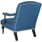 Fauteuil Kassie Bleu Acier - 27.6 x 36.8 x 35 - 28Lx37Px35H