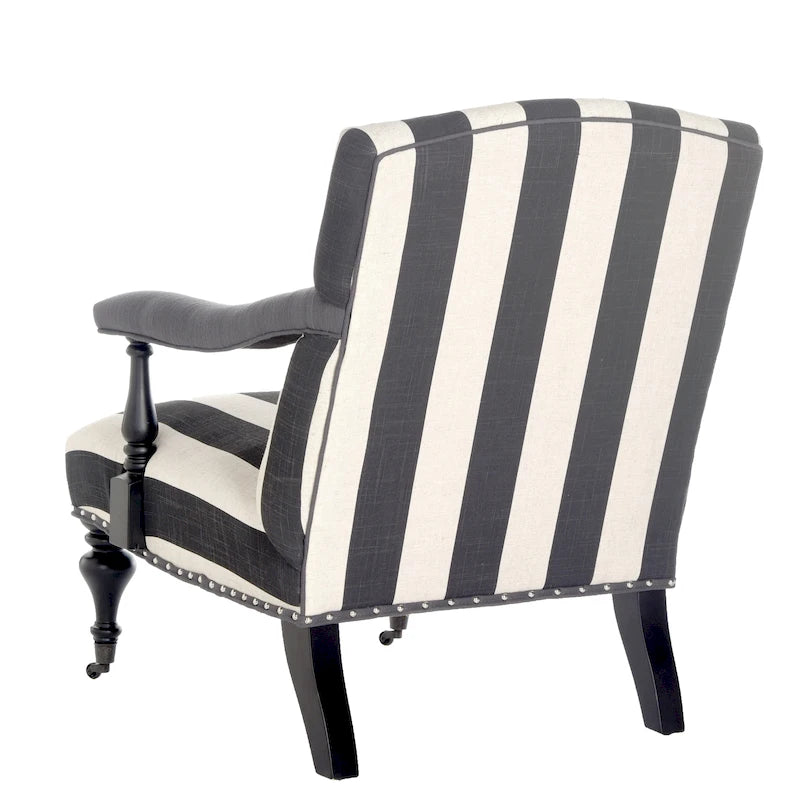 Fauteuil Kassie Bleu Acier - 27.6 x 36.8 x 35 - 28Lx37Px35H