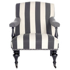 Fauteuil Kassie Bleu Acier - 27.6 x 36.8 x 35 - 28Lx37Px35H