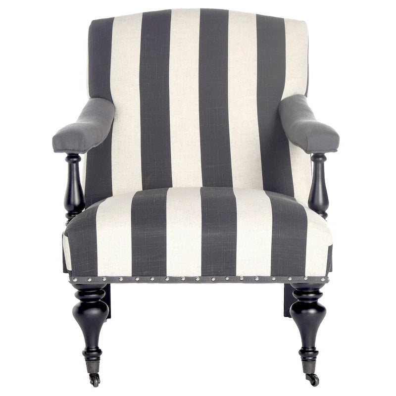 Fauteuil Kassie Bleu Acier - 27.6 x 36.8 x 35 - 28Lx37Px35H