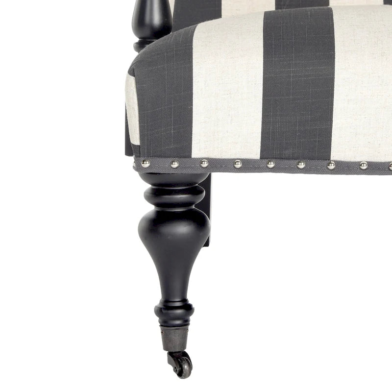Fauteuil Kassie Bleu Acier - 27.6 x 36.8 x 35 - 28Lx37Px35H