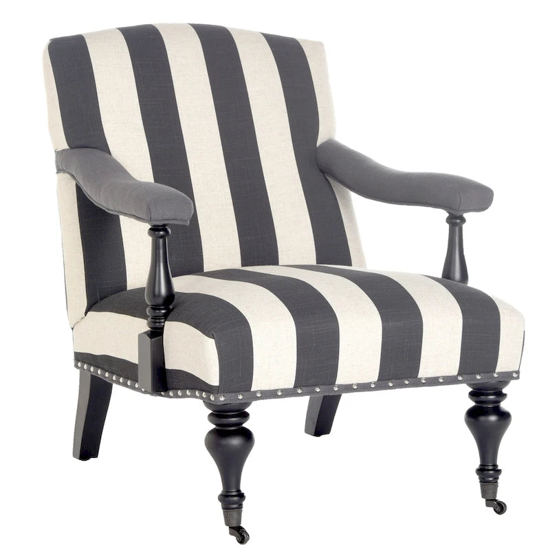 Fauteuil Kassie Bleu Acier - 27.6 x 36.8 x 35 - 28Lx37Px35H