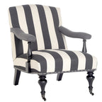 Fauteuil Kassie Bleu Acier - 27.6 x 36.8 x 35 - 28Lx37Px35H