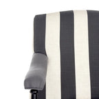 Fauteuil Kassie Bleu Acier - 27.6 x 36.8 x 35 - 28Lx37Px35H