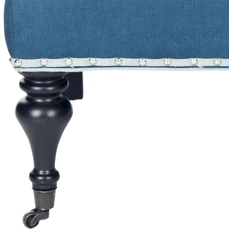 Fauteuil Kassie Bleu Acier - 27.6 x 36.8 x 35 - 28Lx37Px35H