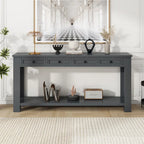Console / Table d'appoint avec tiroirs de rangement et étagère inférieure pour entrée/couloir