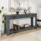Console / Table d'appoint avec tiroirs de rangement et étagère inférieure pour entrée/couloir