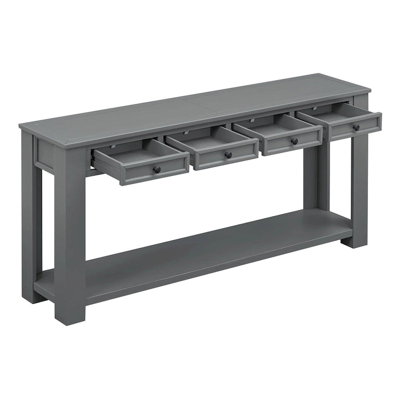 Console / Table d'appoint avec tiroirs de rangement et étagère inférieure pour entrée/couloir