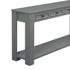 Console / Table d'appoint avec tiroirs de rangement et étagère inférieure pour entrée/couloir