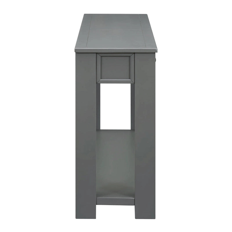 Console / Table d'appoint avec tiroirs de rangement et étagère inférieure pour entrée/couloir