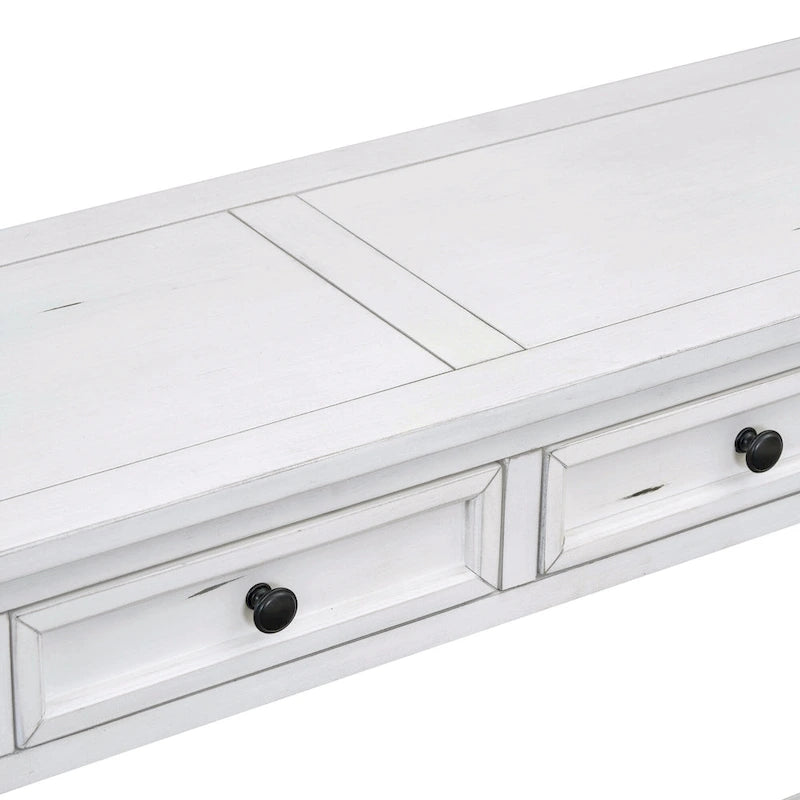 Console / Table d'appoint avec tiroirs de rangement et étagère inférieure pour entrée/couloir