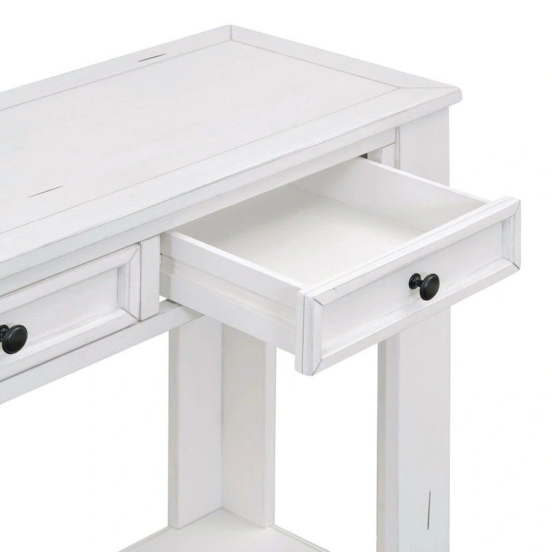 Console / Table d'appoint avec tiroirs de rangement et étagère inférieure pour entrée/couloir