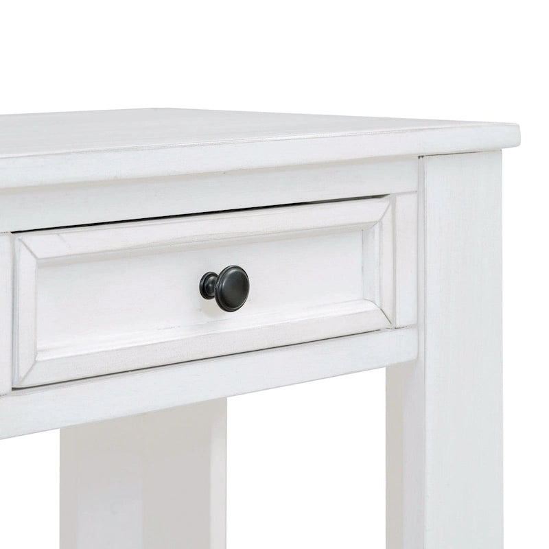 Console / Table d'appoint avec tiroirs de rangement et étagère inférieure pour entrée/couloir